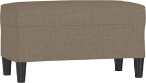 vidaXL Bancă, gri taupe, 70x35x41 cm, textil