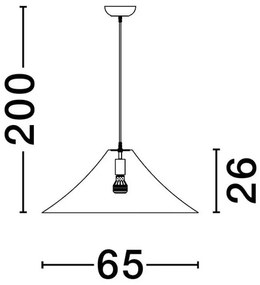 Lustra suspendata moderna design unicat AMBROSIA 65cm