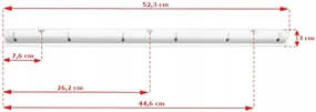 ShopJK USCATOR RUFE DE TAVAN NEGRU, 6 - BARE, 140 CM