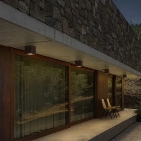 Ideal Lux TECHO - spot exterior 1xGU10/20W/230V 15x15 cm IP54 maro