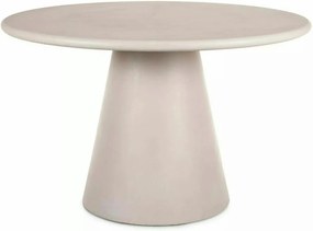 Masă AURORA, gri deschis, MDF/microciment, Ø120x76 cm