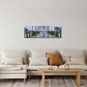 Tablou - Taj Mahal în răsăsrit de soare (cu ceas) (90x30 cm)
