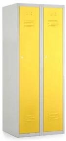 Dulap metalic, 60 x 50 x 150 cm, inchidere cilindrica, galben - ral 1023
