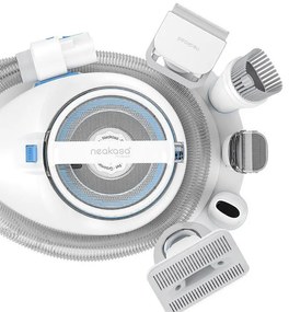 Aparat grooming animale de companie NEAKASA P2 Pro, 400W, 10500 Pa, 2 L, 5 duze, 3 trepte de aspiratie, Alb