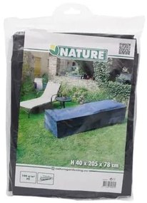 Husa scaune rabatabile Nature, Plastic, Gri, 205x78x40 cm
