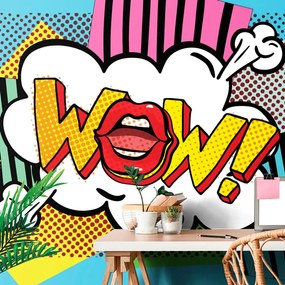 Tapet autoadeziv în stil pop art - WOW!