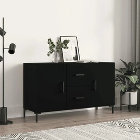 828173 vidaXL Servantă, negru, 100x36x60 cm, lemn compozit