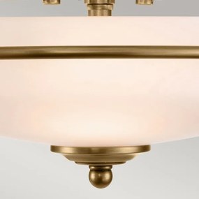 Quoizel QZ-GRIFFIN-F-WS - Plafonieră GRIFFIN 3xE27/60W/230V, bronz