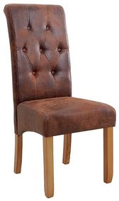 Set de 2 scaune design clasic Valentino whisky-maroniu A-37292 VC