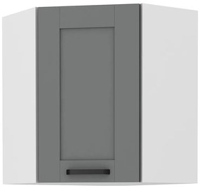 Dulap superior de bucătărie de colț Lucid 58 x 58 GN 72 1F (dustgrey + alb). 1045551