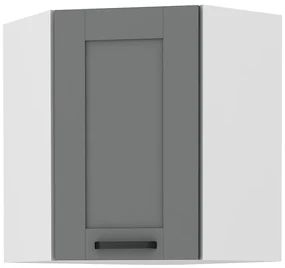Dulap superior de bucătărie de colț Lucid 58 x 58 GN 72 1F (dustgrey + alb). 1045551