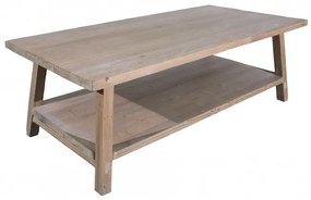 Masuta de cafea, natur, din lemn de pin reciclat, Anatole