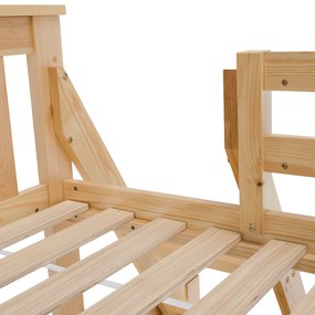 Patul supraetajat se poate descompune, pin natural, LUINI