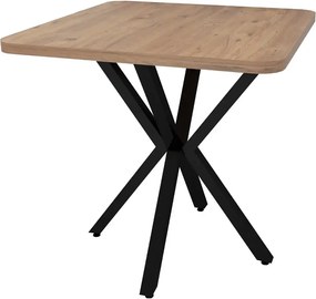 Masa bucatarie patrat  texturata, Homs 70 x 70X75 cm,600125