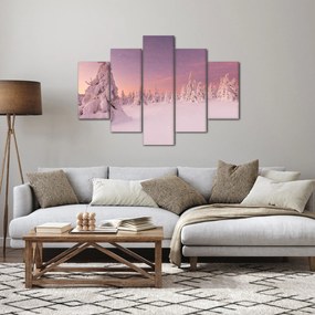 Tablou - Copaci sub așternut de zăpadă (150x105 cm)