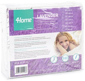 Protecție saltea 4Home Lavender cu elastic, 180 x 200 cm, 180 x 200 cm