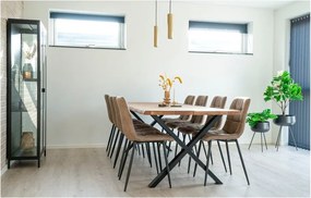 Masă de dining cu blat din lemn de stejar 95x240 cm Toulon – House Nordic