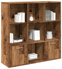 vidaXL Bibliotecă, lemn vechi, 98x29x97,5 cm, lemn prelucrat