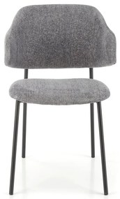 Scaun de bucaterie Lutero, gri
