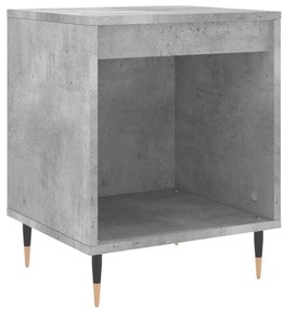 830708 vidaXL Noptieră, gri beton, 40x35x50 cm, lemn compozit