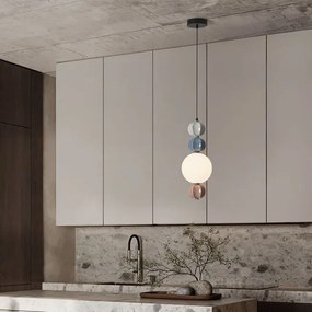 Pendul, Lustra LED cu ceramica multicolora DAZZ