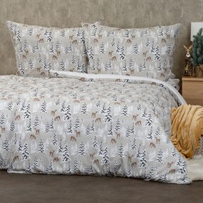 Lenjerie de pat din bumbac 4Home Christmas forest, 140 x 220 cm, 70 x 90 cm