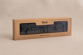 Set accesorii pentru baie GRID 4 piese negru