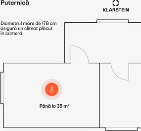 Klarstein Ventilator de tavan Bahama Breeze Smart, palete rotor din lemn masiv, telecomandă + control prin aplicație