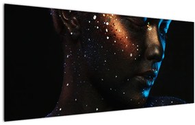 Tablou strălucitor a femeii (120x50 cm)