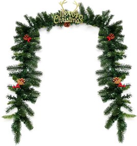 Ghirlandă de Crăciun cu 100 de lumini LED calde, 2,7 m