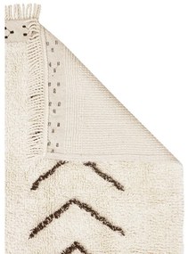 Covor crem lavabil/țesut manual din bumbac 170x240 cm Bereber Rhombs – Lorena Canals