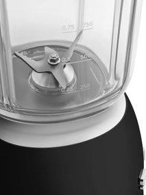 Blender Smeg BLF03BLEU, 800 W, 1,5 l, 18 000 rpm, 4 programe, 4 viteze + Impuls, Otel inoxidabil, Negru