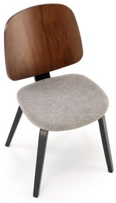 Scaun K563 nuc/gri/negru H81 cm