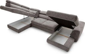 Colțar lemn masiv Bluvel III, 360 × 207 × 78 cm - Stânga