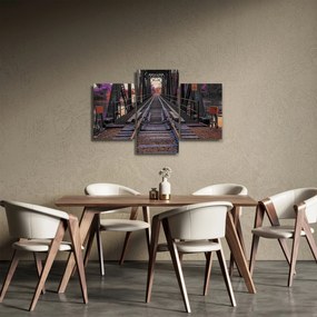 Tablou cu pod de cale ferată (90x60 cm)