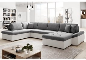 Coltar Living Extensibil MATAR U Alb/Gri Stanga