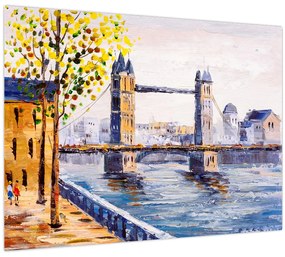 Tablou - Pictură oraș (70x50 cm)