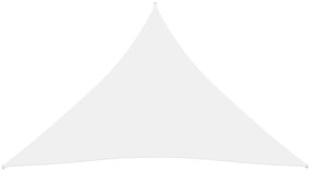 Parasolar, alb, 4,5x4,5x4,5 m, tesatura oxford, triunghiular Alb, 4.5 x 4.5 x 4.5 m