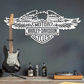 DUBLEZ | Tablou din lemn - Sigla Harley Davidson