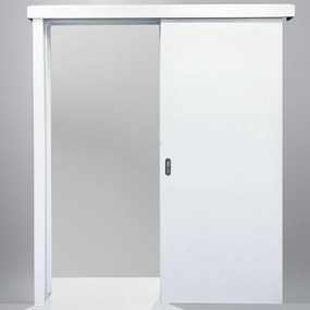 Usa glisanta Porta Decor cu incuietoare si toc porta tunel -Alb Alb, Folie Decor