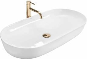 Lavoar alb pe blat Rea Cleo Biala 81 cm