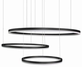 Lustra LED XXL suspendata design modern circular geometric Halo BK