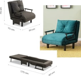 Fotoliu Extensibil, reglabil, Sento 175 x 50 cm