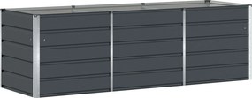 vidaXL Jardinieră Antracit 240 x 80 x 75 cm Oțel