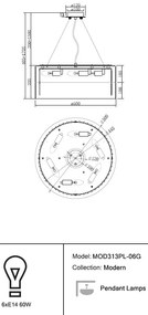 Lustra suspendata design modern Wonderland