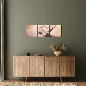 Tablou - Pădure în frunze de toamnă (cu ceas) (90x30 cm)