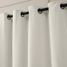 Draperie bej termoizolantă din catifea reiată 140x260 cm Madison – douceur d'intérieur