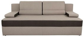 Canapea extensibilă Boston 117 Cutie de pat, Maro deschis, 89x208x106cm, 94 kg, Picioare: Plastic