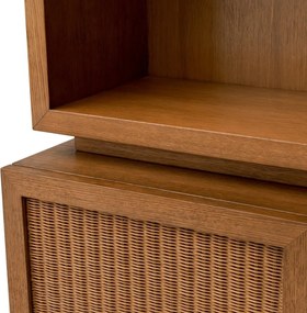 Dulap cu Rafturi Design LUX, Lemn, Rattan, Borchard
