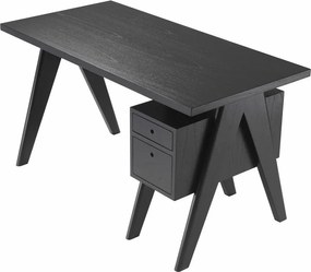 Birou design vintage LUX Jullien, negru 114742 HZ